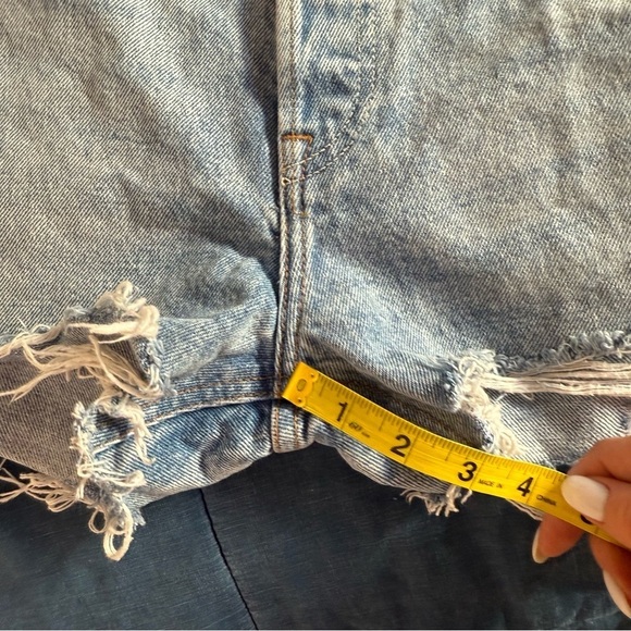 GRLFRND Helena High Rise Cut Off Distressed Short Size 30 - Picture 7 of 12